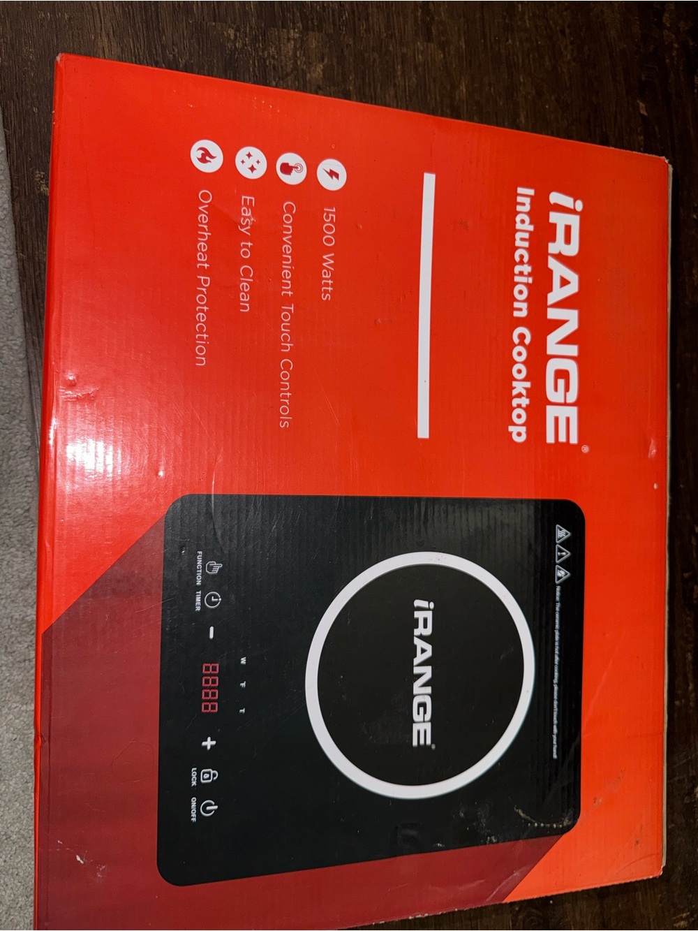 iRANGE Induction Cooktop - Black  1500 watts